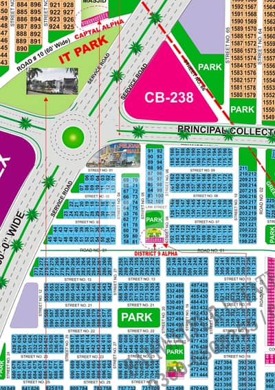 10 Marla Possession Plot Located At 80feet Road And Park Facing Plot Available For Sale