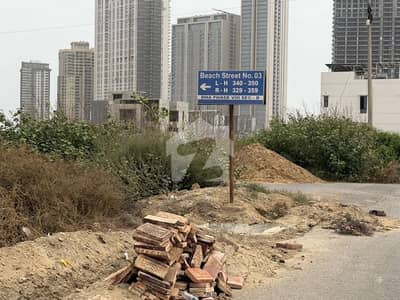 DHA PHASE 8 PLOT FOR SALE  BEACH STREET 3 666 SQUARE YARDS  WAST OPEN  PRIME LOCATION  BEST FOR INVESTMENT  AND HOME