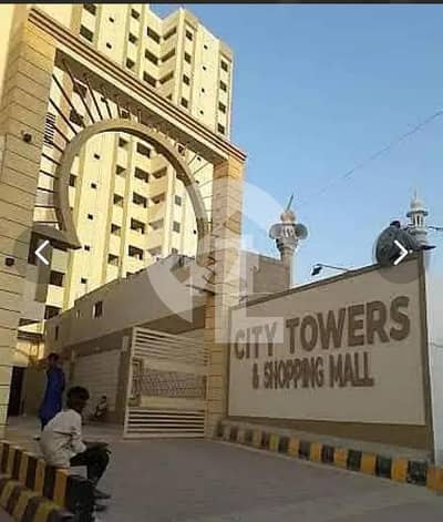 سٹی ٹاور اینڈ شاپنگ مال یونیورسٹی روڈ,کراچی میں 2 کمروں کا 6 مرلہ فلیٹ 1.85 کروڑ میں برائے فروخت۔