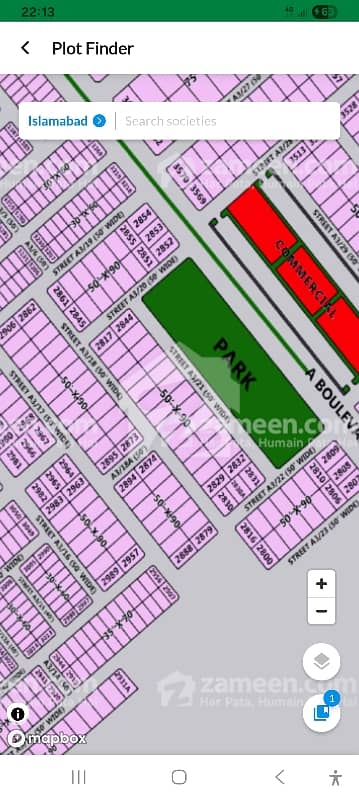 Invester Price, Proper Corner, Sun Face , Semi Developed ( Cutting area ) , CDA LOP cleard, Very near to Park, Main Buleward & Comercial , Solid & Level, 1 Kanal plot For sale in A block.