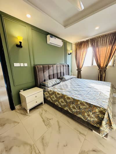 Brand new 1 bed luxury full furnished Appartement on idol location with beautiful margalla view in the gate mall fasial town neat and clean place . what's app (03087183856)