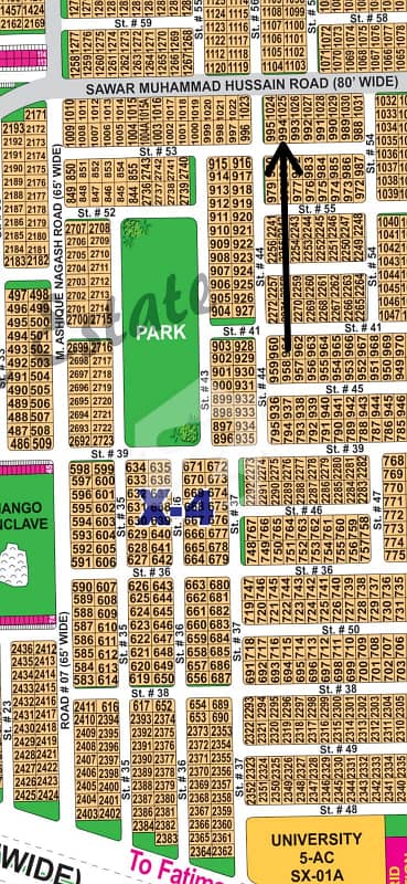 DHA Multan sector X 1 kanal residential plot near to park, Masjid and commercial.