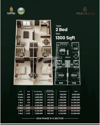 DHA 5 Luxury Apartment On Instalments