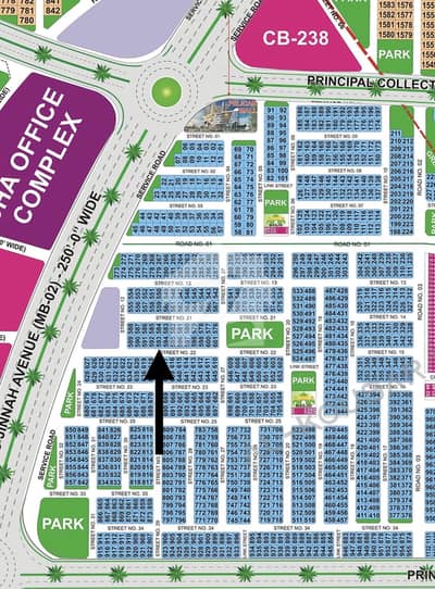 10 Marla Super Hot Location Plot Direct Access From 250ft Road Available For Sale