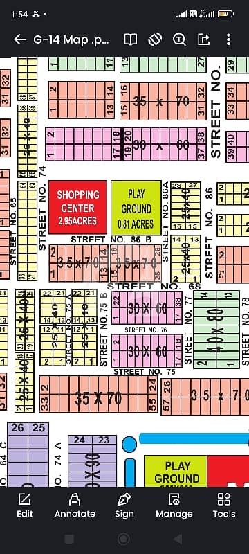 Plot for sale 4.4 marla in sector G-14/2 Islamabad.
