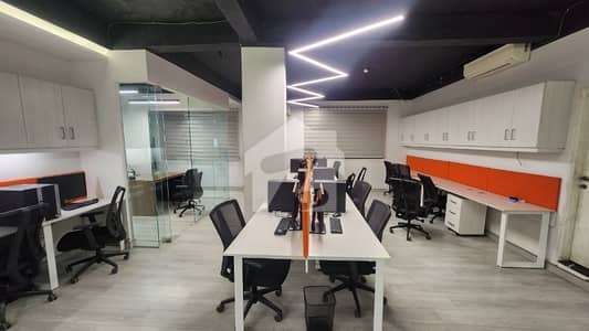 40 Sitting Capacity Full Furnished Premium Office Portion With All Amenities And Services Available Near Main Shahrah E Faisal 24/7 Access. Everythings Is Included, Electric, New Furniture, Multiple AC'S, Unlimited Tea Coffe, Vallet Parking, 150 MB'S