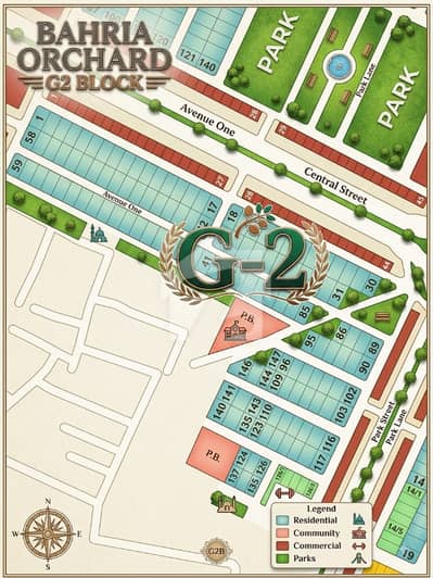 1 Kanal Plot For Sale In Bahria Orchard G2 Block