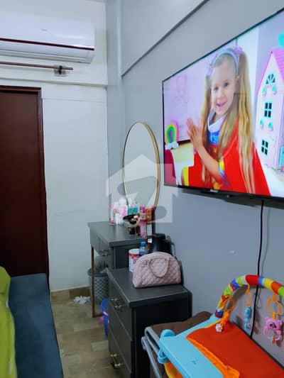 RARE GROUND FLOOR FLAT FOR SALE   Asaish Apartment, Block 16, Gulistan-e-Johar