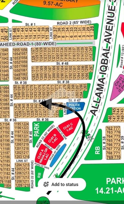DHA Multan sector i 1 kanal residential plot near to park, Masjid and commercial.