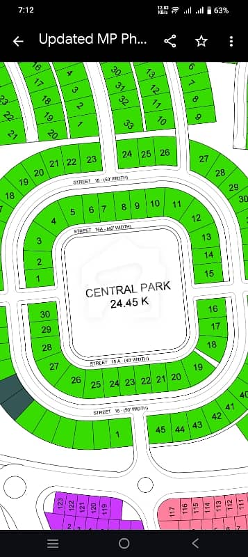 Dha Phase 6 Sector B3 Corner Central Park Face