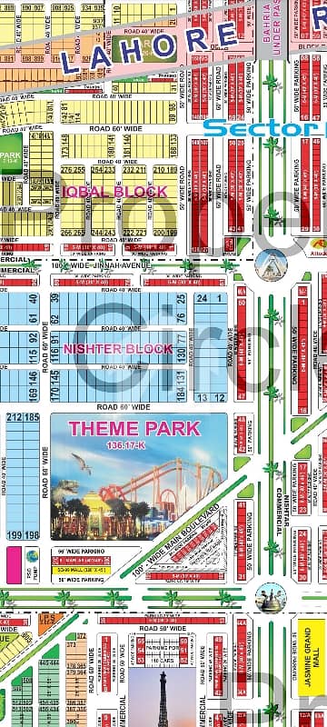 Prime Hot Location |Corner Plot for Sale Nishter Block, Sector E   Bahria Town Lahore