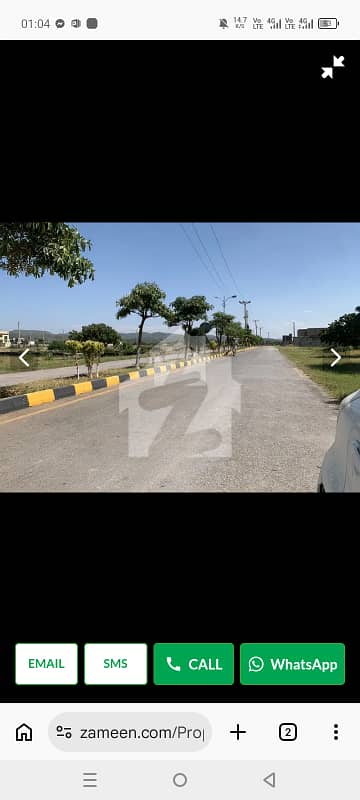 Taxila Garden Corner+Park Face Lavel Plot 7 Marla For Sale