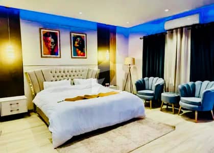 1 bed luxury Designer apartment fully furnished super hot location bahria town