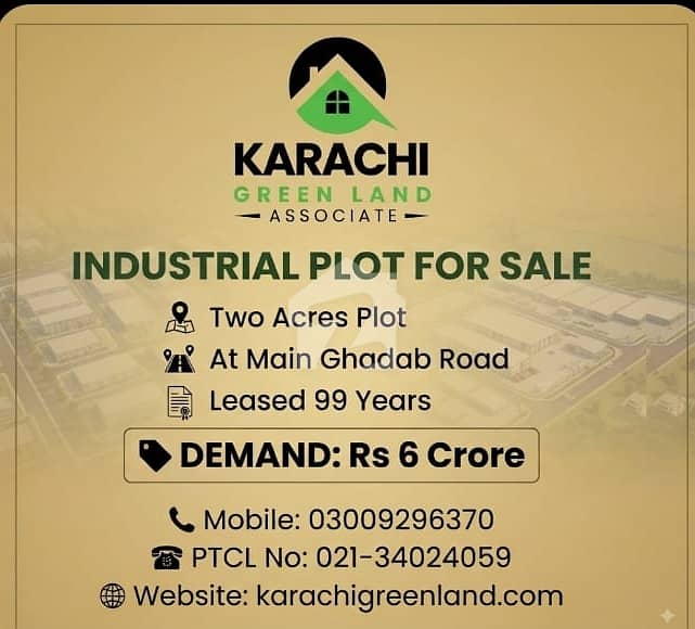 Industrial Plot for Sale at Main Ghadab Road Industrial Plot for Sale at Main Ghadab Road