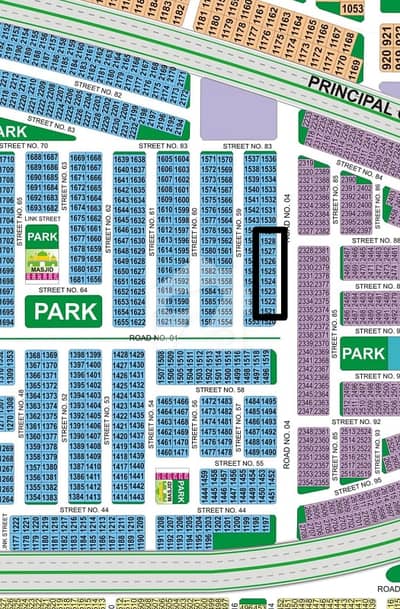 Sector C 10 Marla Plot Located On 80ft Road for Sale