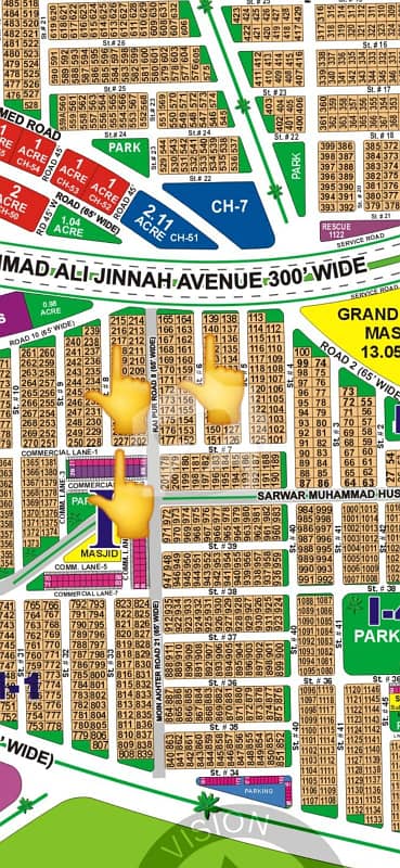 Spacious 1 Kanal Plot Build Your Luxurious Lifestyle Plot Sector I in DHA MULTAN PHASE- 1