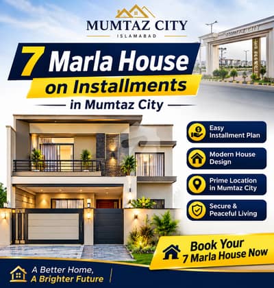 7 Marla house on installment in Mumtaz city, Islamabad