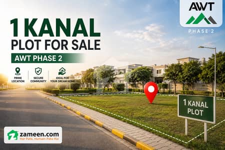 اے ڈبلیو ٹی فیز 2 ۔ بلاک بی اے ڈبلیو ٹی فیز 2,اے ڈبلیو ٹی آرمی ویلفیئر ٹرسٹ,رائیونڈ روڈ,لاہور میں 1 کنال رہائشی پلاٹ 1.75 کروڑ میں برائے فروخت۔