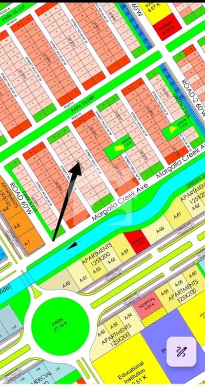 Prime 1 Kanal Plot Next To Main Avenues DHA Margalla Enclave ME-3