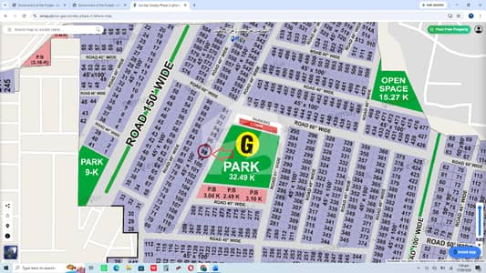 1 Kanal Residential Facing Park Plot No. 98 block G sui gas phase 2