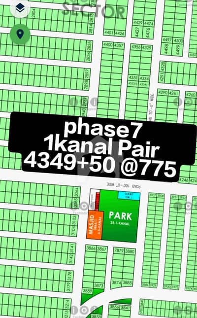 Plot No Y-4349+50 | 1 Kanal Pair Plot at Prime Location of Dha Phase7 Y Block Plot No Y-4349+50 | 1 Kanal Pair Plot at Prime Location of Dha Phase7 Y Block
