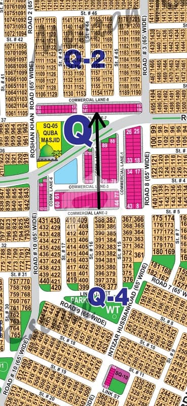 DHA Multan sector Q 4 Marla commercial available