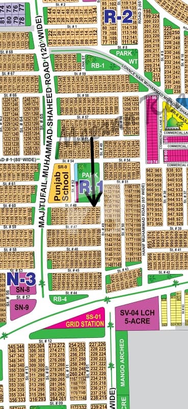 DHA Multan Sector R 1 Kanal Park Facing Residential Plot Near To Masjid And Commercial. Very Close To 120ft Road.