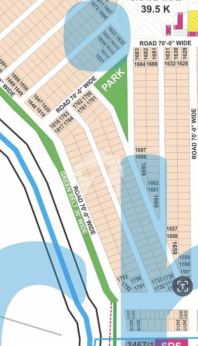 1 Kanal corner Possession Plot in Phase 7 on 70' road Block Y.