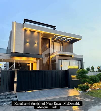 one kanal brand new luxury bungalow with curtains located at prime location in very reasonable price