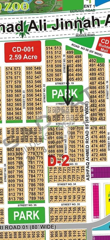 Ideal Location Park Facing Plot File For Sale