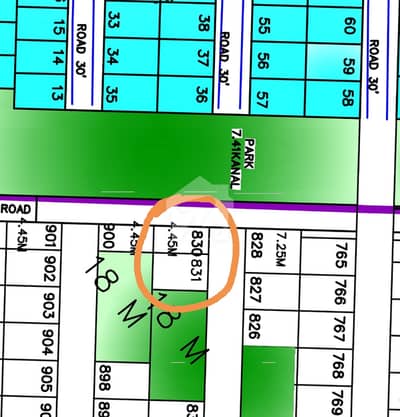 9 Marla Merged Residential Plot for Sale