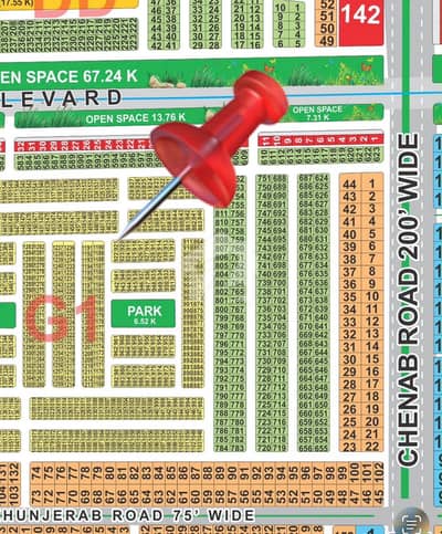 G1 Block 5 Marla Corner Hot Location Near 200Ft Road Back To Boulevard Road
