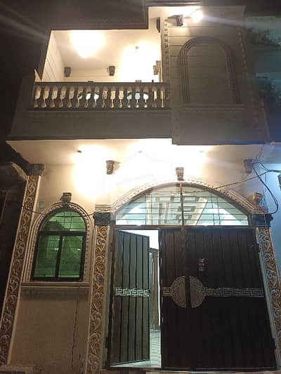 3 Marla double story house fr sale brand new home ideal and hot loction carpet road water electricity available 3D ultra model design Spanish look furnished home with wood work gated society 24 hour security guard near sozo water park near canal road luxury house like a dream house bank finance available