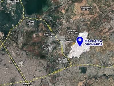 Margalla Orchard Walk Comercial 8 Marla 3 Year Instalment plain plot For Sale Circulation 8