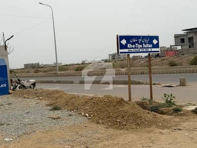500 Sq. Yd. East Open Plot for Sale on Main Khayaban-e-Tipu, DHA Phase 8