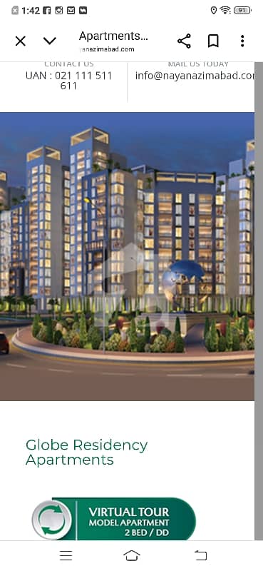 3 bedroom lounge Appartment globe residency