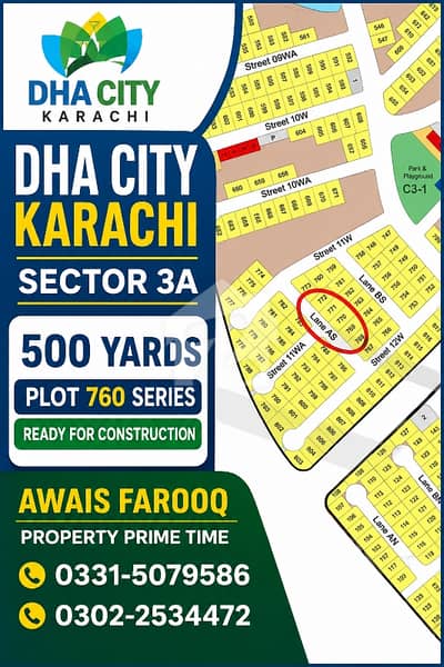 DHA CITY KARACHI 500 YARD'S SECTOR 3A