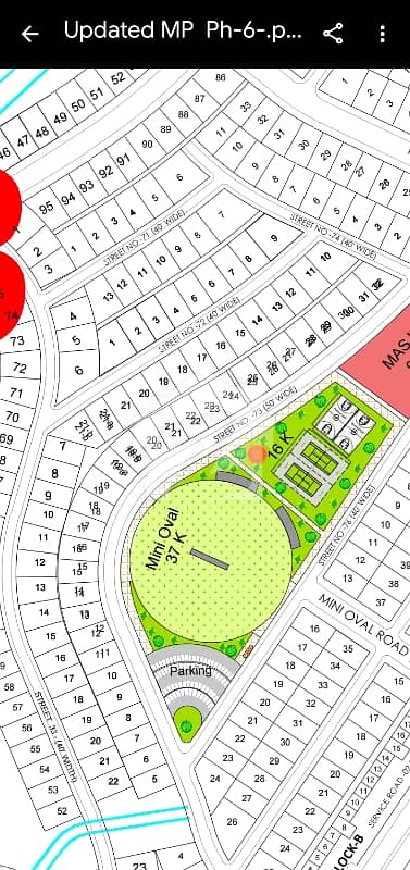 DHA PHASE 6 ISLAMABAD  SECTOR B-3 | STREET 71 | 1 KANAL DEVELOPED PLOT  Prime location with a 40 Ft wide carpeted road and excellent surroundings.    Developed Area  40 Ft Wide Road  Near Mini Oval  Excellent Access  Ideal for Residential Use  Demand: PKR 190 Lac Other Balance: PKR 6 Lac | Payable in 3-Year Installments  more details contact me