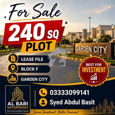 Block F 240 Park Face Plot File For Sale