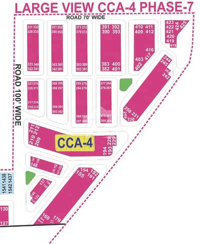 4 Marla commercial plot in Phase 7 CCA4