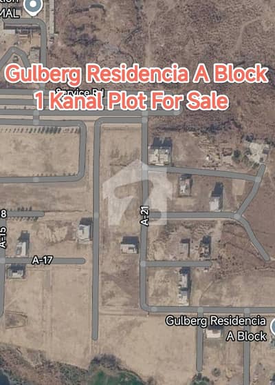 Gulberg Residencia Block A 1 Kanal Plot For Sale