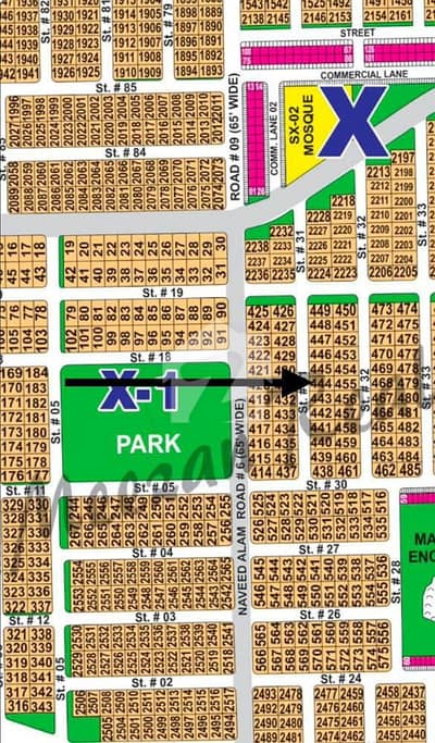 DHA Multan sector X 1 kanal residential plot near to park, Masjid and commercial.