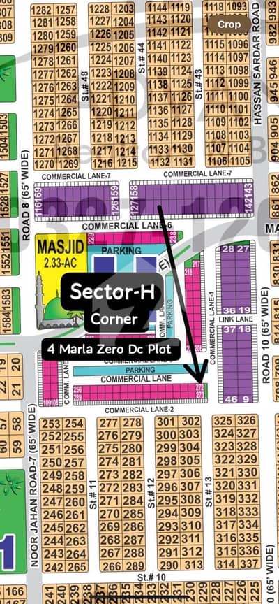 H-4 MARLA CORNER ZERO DC PLOT H-4 MARLA CORNER ZERO DC PLOT