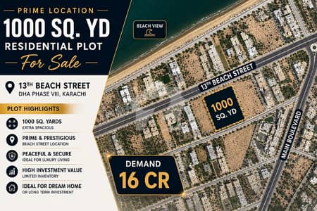 1000sqyds Plot For Sale in Phase 8