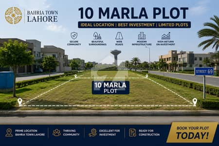 10 Marla Plot For Sale In Ghazi Block, Bahria Town Lahore Prime Investment Opportunity