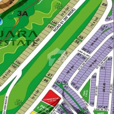 1000 Sq Yds Golf View Plot For Sale In Precinct 20 Bahria Town Karachi