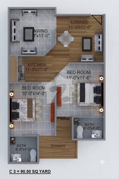Flats Available One Year Easy Installment Plan