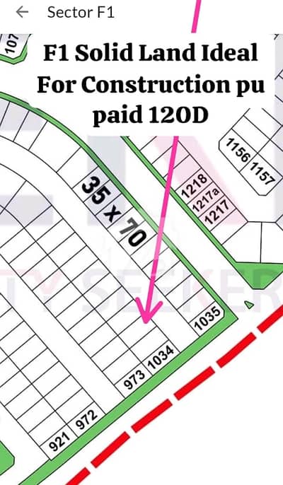 10 Marla Plot For Sale In Bahria ahria Town Phase 8 Sector F1