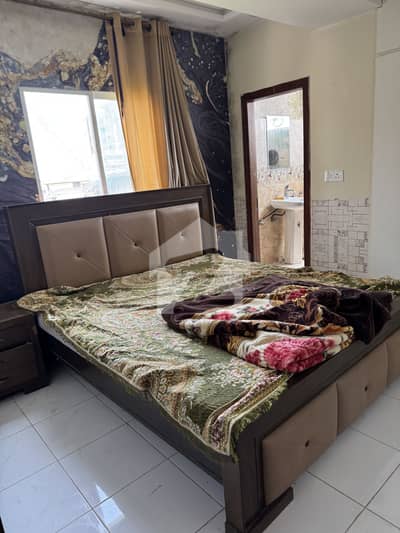 Almost Never Used 3 Bedroom With 3 Attached Baths And One Open Space Kitchen Apartment In Fortune Residency Building In E-11 Islamabad.
