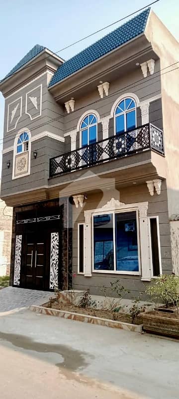 5 Marla double story house fr Rent Brand New home ideal and hot loction carpet road water electricity available 3D ultra model design Spanish look furnished home with wood work gated society 24 hour security guard near sozo water park near canal road